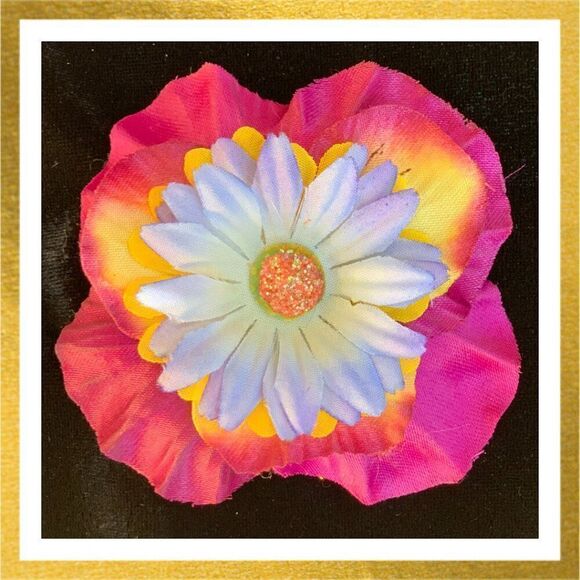 3/$20 Handmade FLOWER Floral HAIR CLIP Barrette - Picture 1 of 1